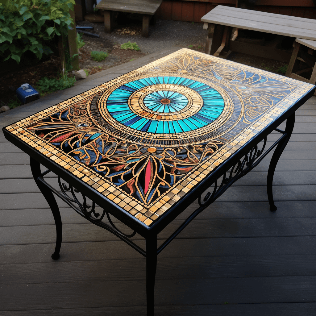 Rectangle Mosaic Tables